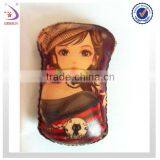 Handmade Beautiful Girl Leather Squeeze Coin Purse for Russia thumbnail-1