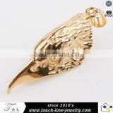 Wholesale Stainless Steel Gold Plated Eagle Pendant for Mans thumbnail-1