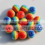 500Pcs Blue Turquoise Green Red Yellow White 8MM Spacer Loose Wholesale Resin Beads thumbnail-1