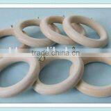 Unfinished Nature Color Wood Curtain Ring With Metal Eyelet thumbnail-1