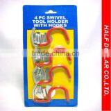 4pcs Swivel Tool Holder With Hooks, "S" Hook For One Dollar Item