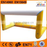EN14960 durable 0.55mm PVC inflatable soccer goal post for Interest movement