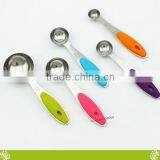 Factory Stainless Steel Measuring Spoon With Colorful Handle,Premium Stackable Measuring Cup/Spoon Sets for Home Cooking/baking thumbnail-2