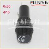 R3-13 6*30 black anl fuse holder 15mm install hole