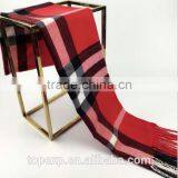 Winter Knitted Check Long Acrylic Scarf thumbnail-3