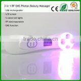 Mini Home Use Facial Beauty Device 6 Color Ultrasonic Led Lights Photon Face Massager thumbnail-2