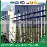 Black powder coated galvanized tubular steel industrial fencing