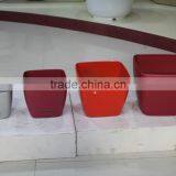 Cheap Beautiful Small Square Plastic Stoving Varnish Flower Nursery Flower Pot, thumbnail-1
