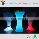 PE Plastic Led Outdoor Lounge Bar Cocktail Table thumbnail-1
