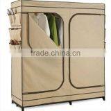 Store More Multifunctional Fabric Wardrobe Cloth Closet With Wheels thumbnail-2
