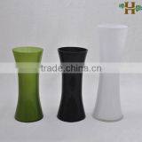 Black and White Thin Waist Glass Color Vases thumbnail-1