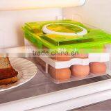 Small Order Portable Two Layers 24 Lattices Plastic Egg Storage Box thumbnail-6
