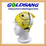 Cute Pattern Children Silicone Swim Cap Cover Ear thumbnail-3