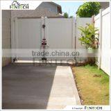 Fentech White Privacy Decorative Decorative Vinyl Fencing and Gate