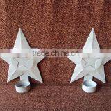 Antique Cast Iron Candle Holder,Iron Star Candle Holder thumbnail-1