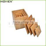 Hot Sale Healthy Bamboo Food Canister With Lid Manufacturers With LFGB/FDA Certificate/Homex_Factory thumbnail-1