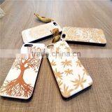 Classical Chinese 2017 Newest Design PC Sticked With Wood Cartoon Carving Cell Phone Case for Iphone thumbnail-1