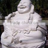 Outdoor Garden Decoration Stone Carving Marble Laughing Buddha
