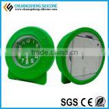 Candy Color Desktop Clock, Sun Shape Clocks, Silicone Table Clock