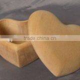 Heart-shaped Diamond Wooden Storage Box thumbnail-1