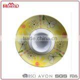 Dinner Used Melamine Chip Dishes, 13" Coloured Snack Plate thumbnail-2