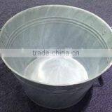 Bucket (White Washing With Wooden Handle) Medium Size ,MSO-174 thumbnail-2
