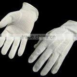 NMsafety 100% Cotton Knitted Hand Gloves With Mini PVC Dots