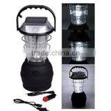 3 Mode 36 LED Hand Crank Solar Lantern Bright Rechargeable Outdoor Camping Light thumbnail-1