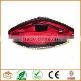 Leather Cosmetic Pouch Python Black thumbnail-4