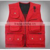 Red Fli Fishing Multi-functional Vest Travel Vest Photographer Outerwear Mens VEST TOP thumbnail-1
