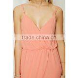 2017 Summer Surplice Neckline Sexy Chiffon Maxi Dress For Ladies HSd9011 thumbnail-4