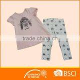 New Summer Boutique Soft Cotton Baby Girl Kids Clothing Set thumbnail-1