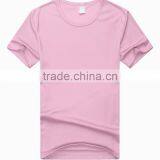 Factory Price Round Neck Cheap Plain Dyed Cotton Fitted T-shirts thumbnail-3