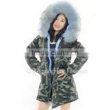 CX-G-P-07A Cheap Parka Jackets Rex Rabbit Lining Raccoon Fur Collar, Wholesale Winter Parka Fur Jackets