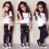 2017 Latest Design Baby Children Clothes Summer Short Sleeve White Cotton Custom Polo T-shirt thumbnail-4