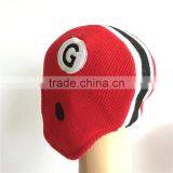 Winter Football Knitted Beanie Hat Maker Factory thumbnail-6