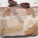 Patch Leather Travel Bag Set thumbnail-5