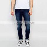 Blue Washed Slim Mens Skinny Jeans Custom Brand and Logo thumbnail-1