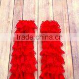 Customize Children Birthday Socks Baby Girl Lace Leg Warmer Ruffle Leggings thumbnail-1