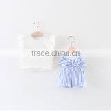 Korean Style Baby Soft Cotton Shirt Matching Suspender Short Pants Little Girl Children's Clothing thumbnail-3