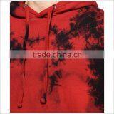 New Fashion Custom Print Design Crystal Red Dye Hoodie Mens With Hoods thumbnail-3