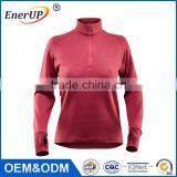 2017 Most Fashion Dri Fit Performance Mock Neck 1/2 Zip Long Sleeve Training Top Pullover Women Outdoor Sportswear thumbnail-1