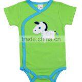 3-6 Months Applique Boat Summer Wear Short Sleeve Newborn Organic Cotton Baby Toddler Clothing Design China thumbnail-4