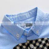 S33462W Autumn Long Sleeve Boys Blouses Breathable 100% Cotton Kids Children Shirts thumbnail-5