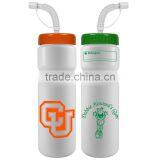 USA Made 20 oz Bike Bottle With Straw Lid - BPA-free, FDA Compliant and Comes With Your Logo thumbnail-2