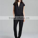 Black Color Women One Piece Formal Jumpsuit For Working Wear thumbnail-1