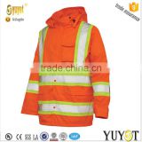 orange wide taped high visibility polyester workwear uniform