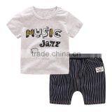 Wholesale 100% Cotton Summer Baby Boy Clothing Set Kids Clothes Set thumbnail-3