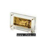 U. A. E. Gold Banknote Acrylic Base thumbnail-1