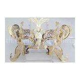 Black Mask Metal Mask Filigree Swarovski Crystal For Woman Weddings thumbnail-1